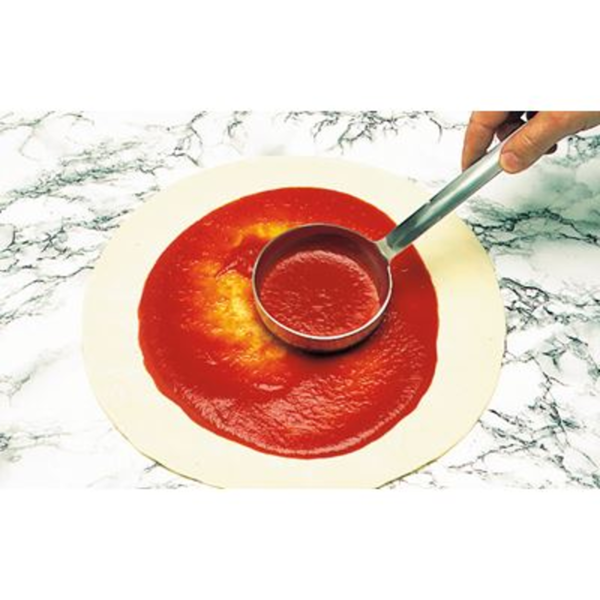 Louche à  pizza fond plat inox D.10 cm Matfer- 112046