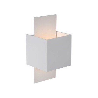 Lucide - Applique carrée Cubo blanche