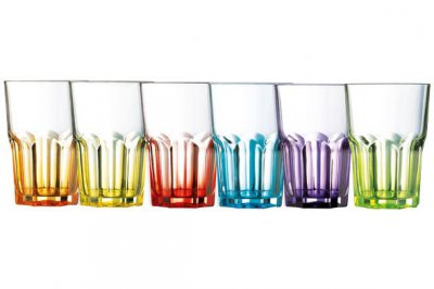 Luminarc Ensemble de 6 verres de couleur 30 cl