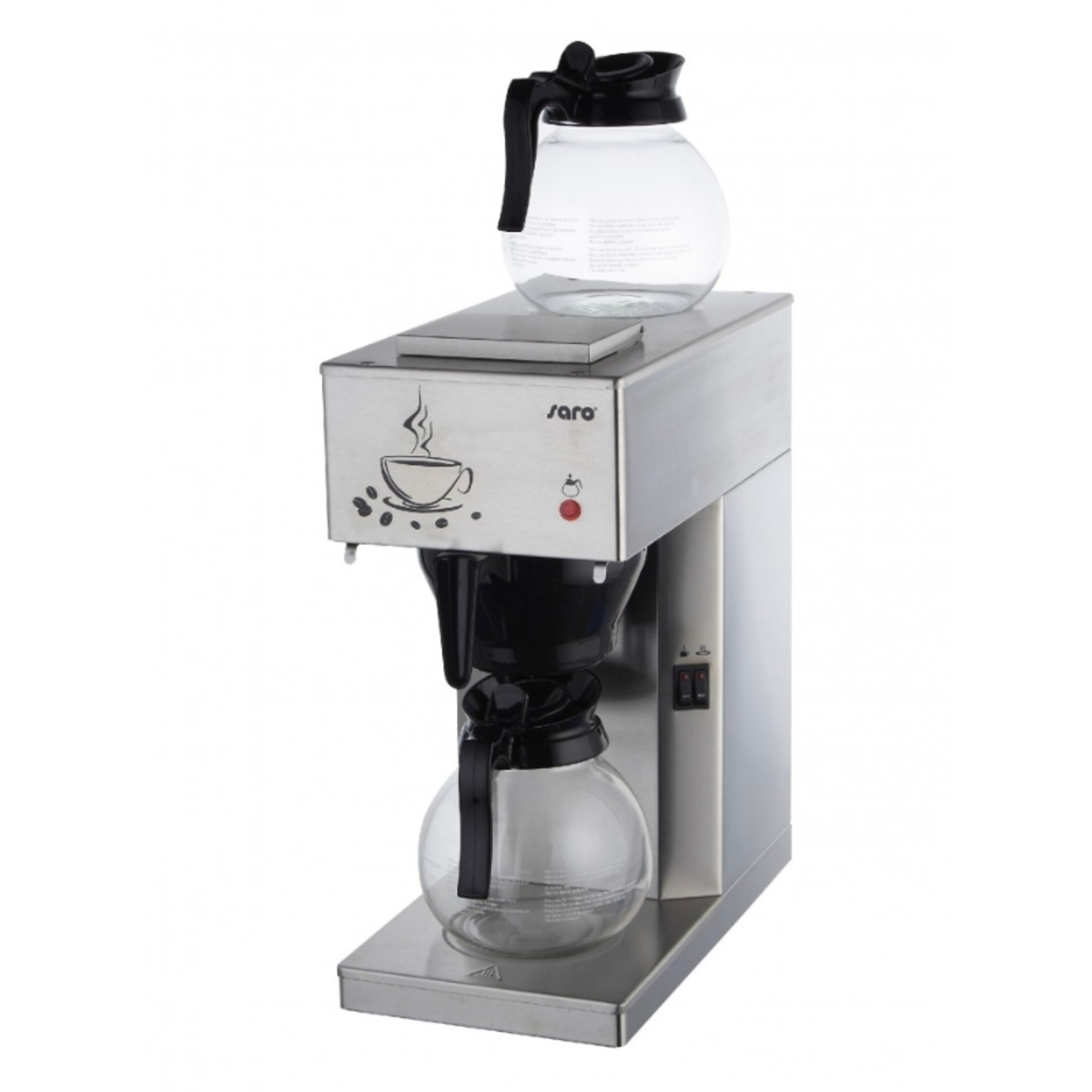 Machine à café avec 2 verseuses