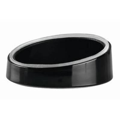 Marche biseautée ronde, matériau mélamine x 3,0 cm, noir