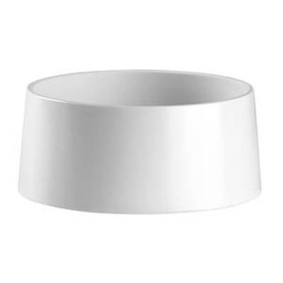 Marche universelle ronde, matériau mélamine x 7,0 cm, blanc