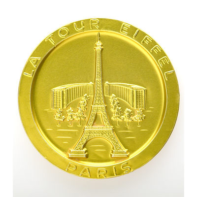 Médaille chocolat au lait monuments de Paris 58g