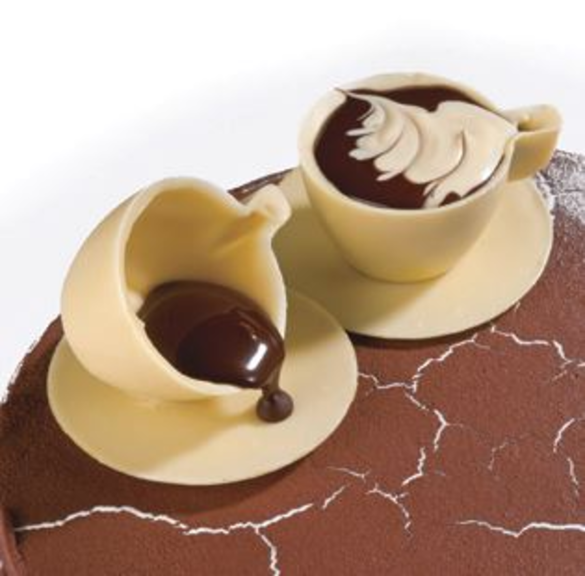 Moule chocolat 3 empreintes soucoupes 8 cm Matfer - 380254