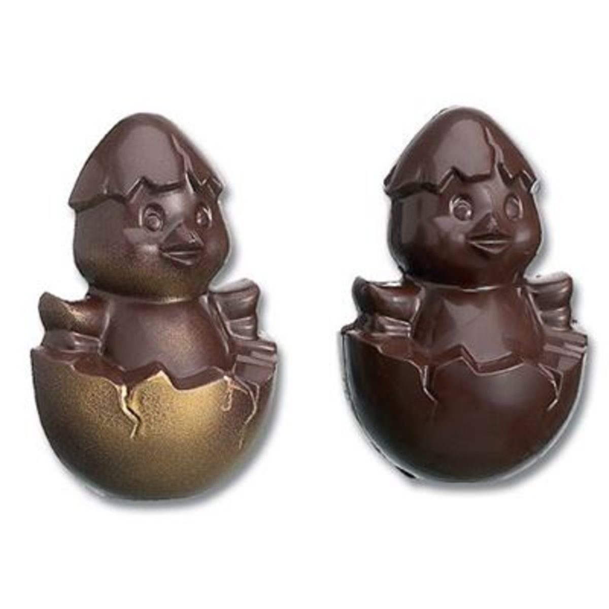 Moule chocolat 4 empreintes 2 poussins 11 cm Matfer - 382006
