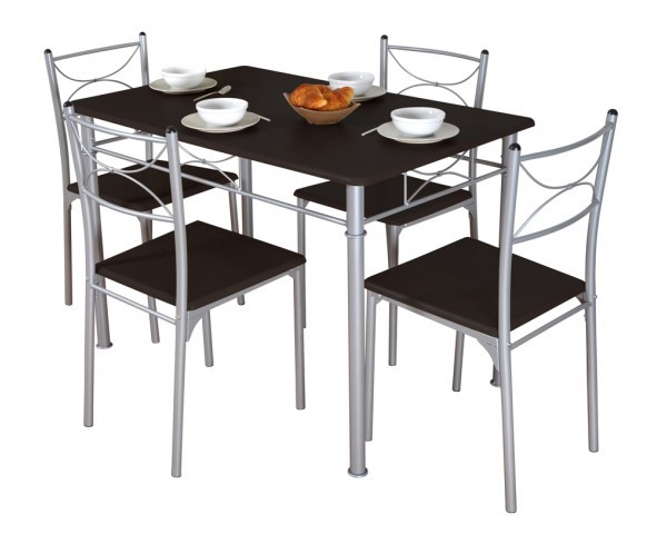pack table + 4 chaises TUTI WENGE