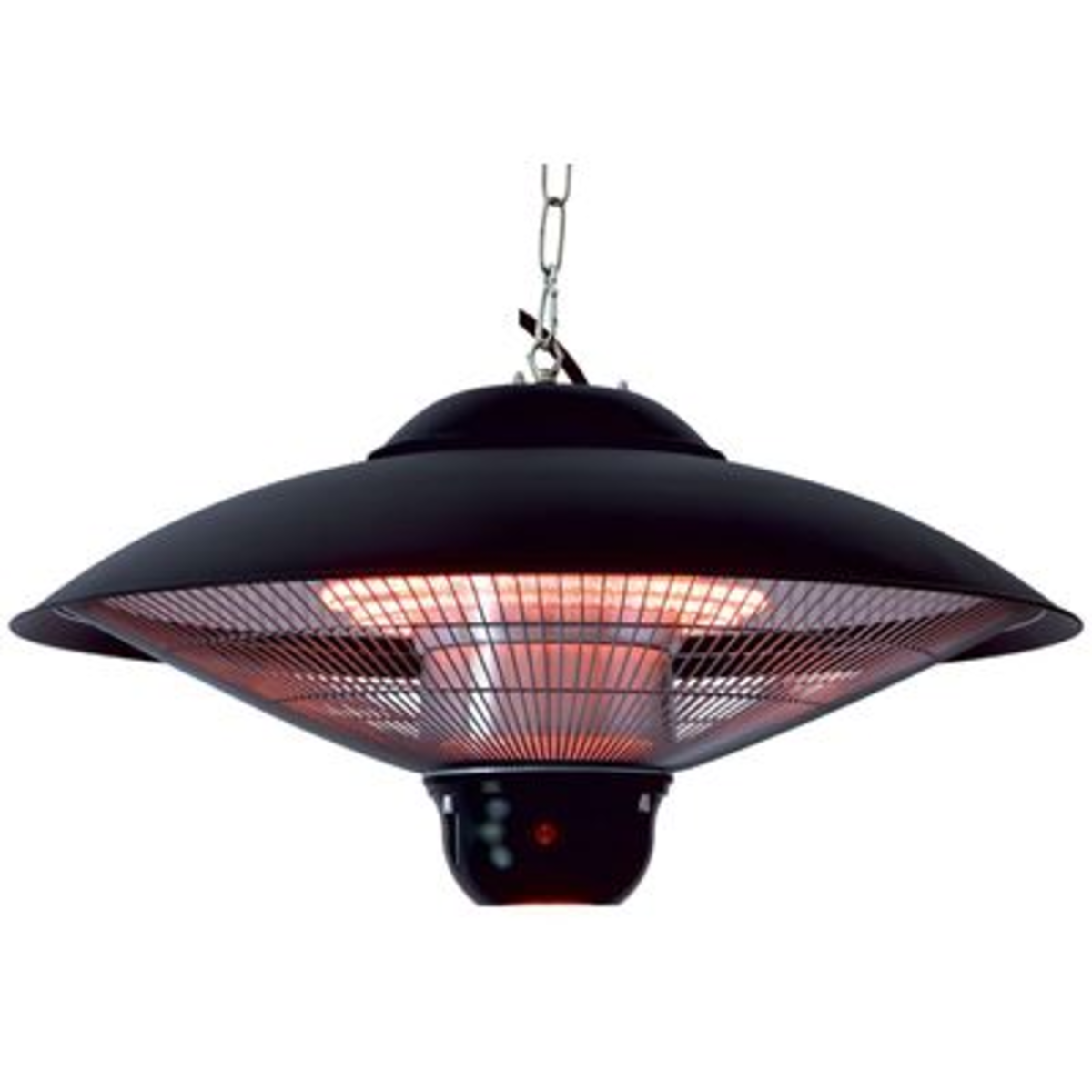 Parasol chauffant Ã©lectrique suspendu 2100 W Barcelona noir Outtrade
