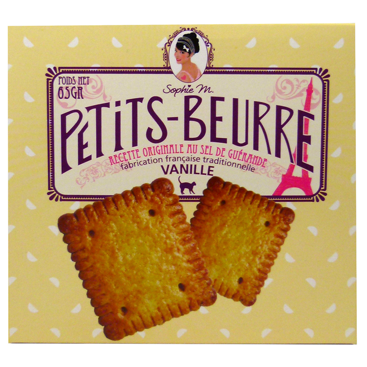 Petits Beurre à la vanille - Recette originale au sel de Guérande 65g
