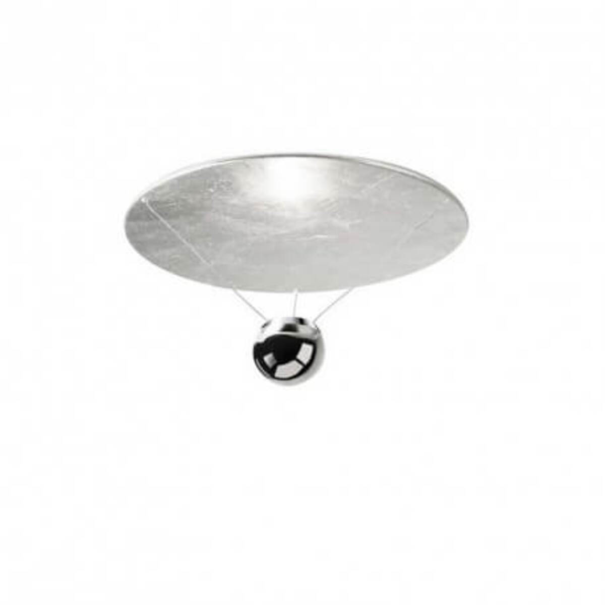 Plafonnier salon LED Single D51 cm - Argent
