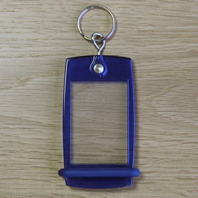 Porte-clés Mini Créoglass Color Bleu Translucide X10 