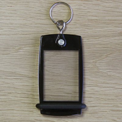 Porte-clés Mini Créoglass Color Noir Translucide X10 