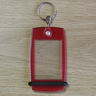 Porte-clés Mini Créoglass Color Rouge Translucide X10 