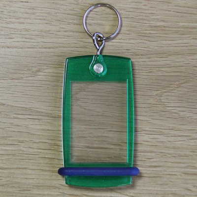 Porte-clés Mini Créoglass Color Vert Translucide X10 