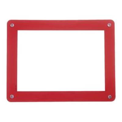 Présentoir de vitrine, 35,0 cm x 27,0 cm, A4, matériau PVC, rouge