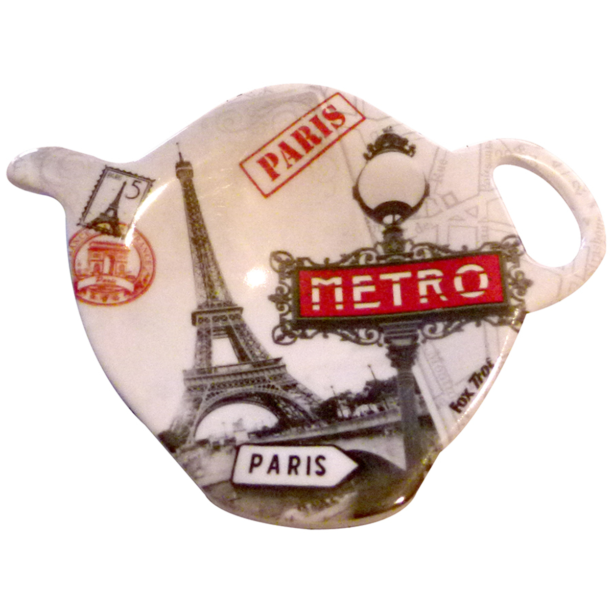 Repose sachet thé thème Paris Métro forme théière