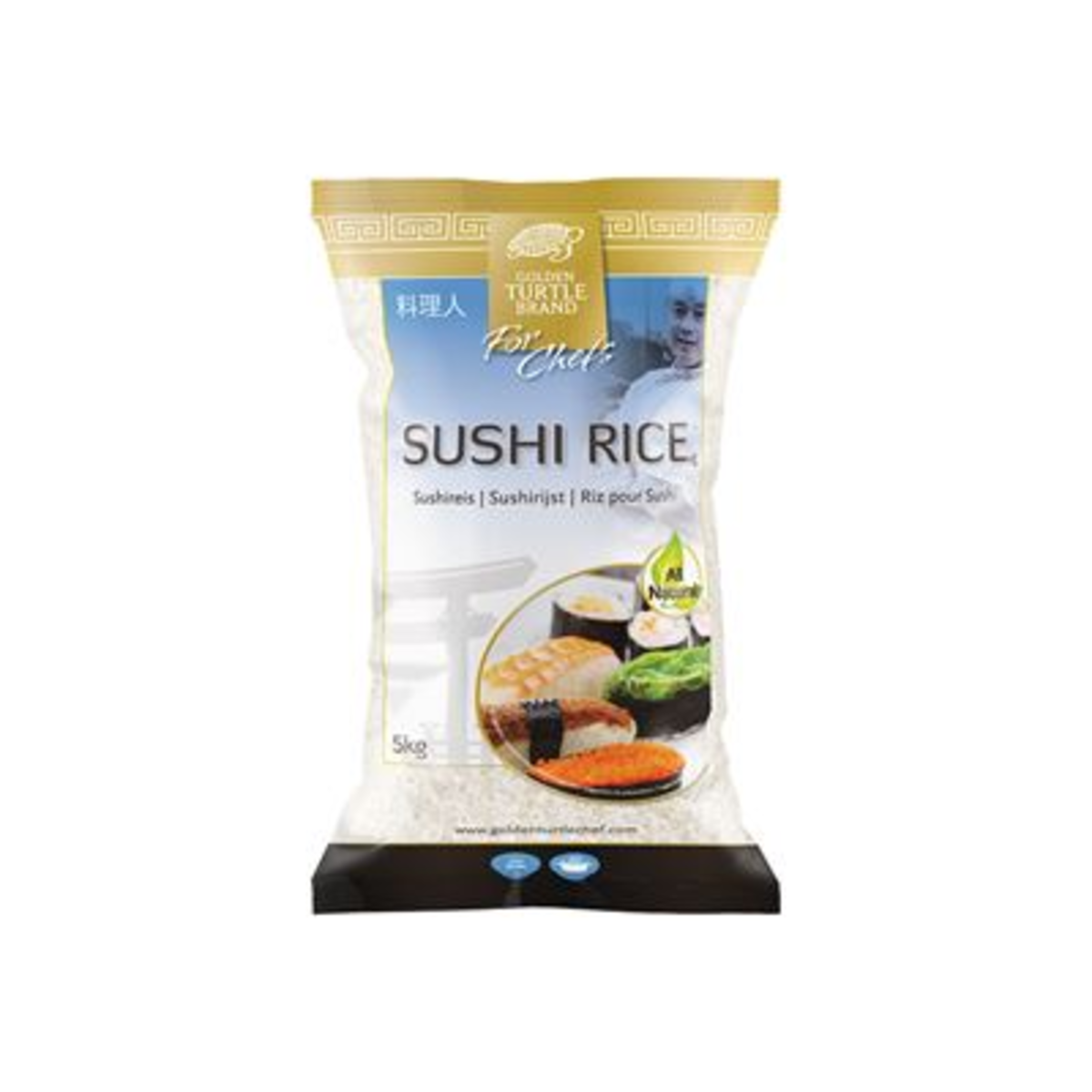 Riz pour sushi 5 kg Golden Turtle For Chefs - 60156