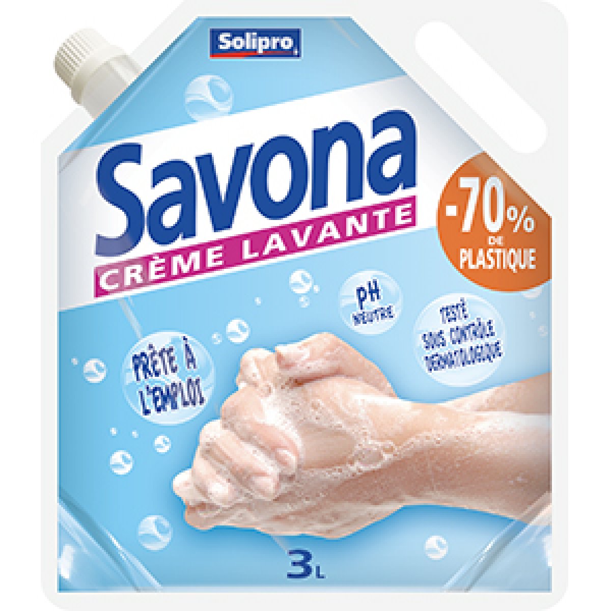 Savona Crème Lavante Éco-Recharge 3L
