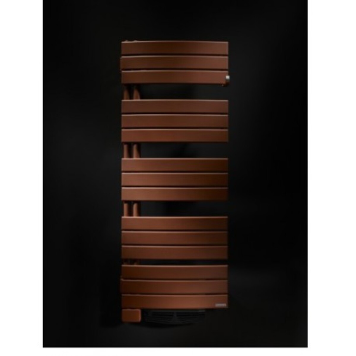 Sèche-serviettes -  allure digital : pivotant gauche - thermor 1000+1000 brun terracotta