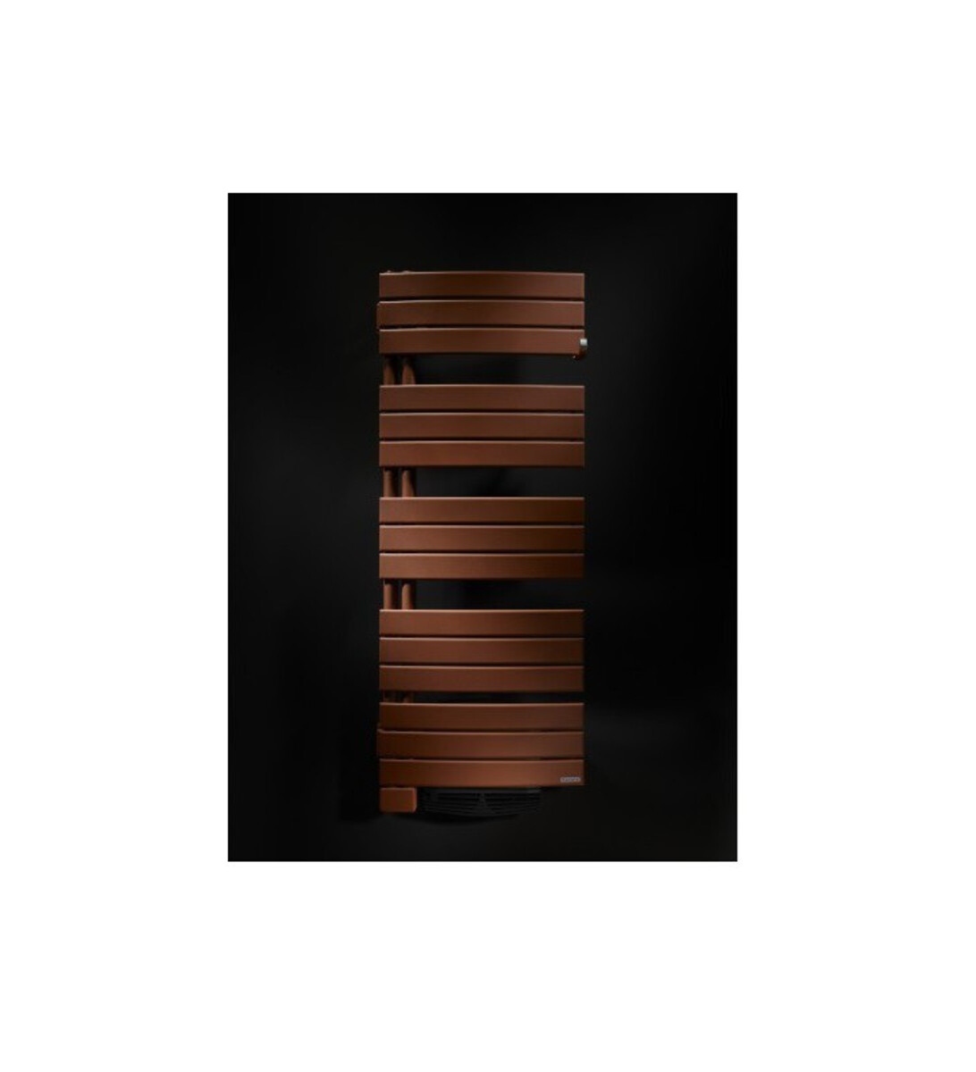 Sèche-serviettes -  allure digital : pivotant gauche - thermor 1000+1000 brun terracotta