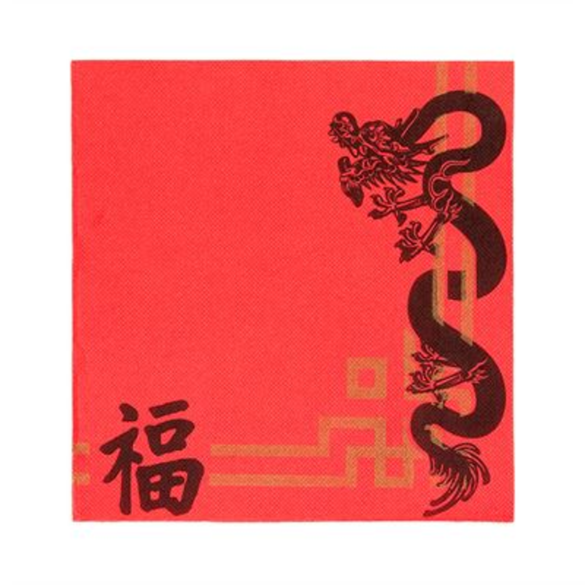 Serviette jetable dble point Chine tissu rouge H.40 x L.40 cm x 1200 Garcia de Pou - 122.04