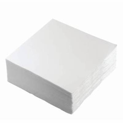 Serviettes 1 épaisseur pli 1/8, 33,0 cm x 33,0 cm, blanc