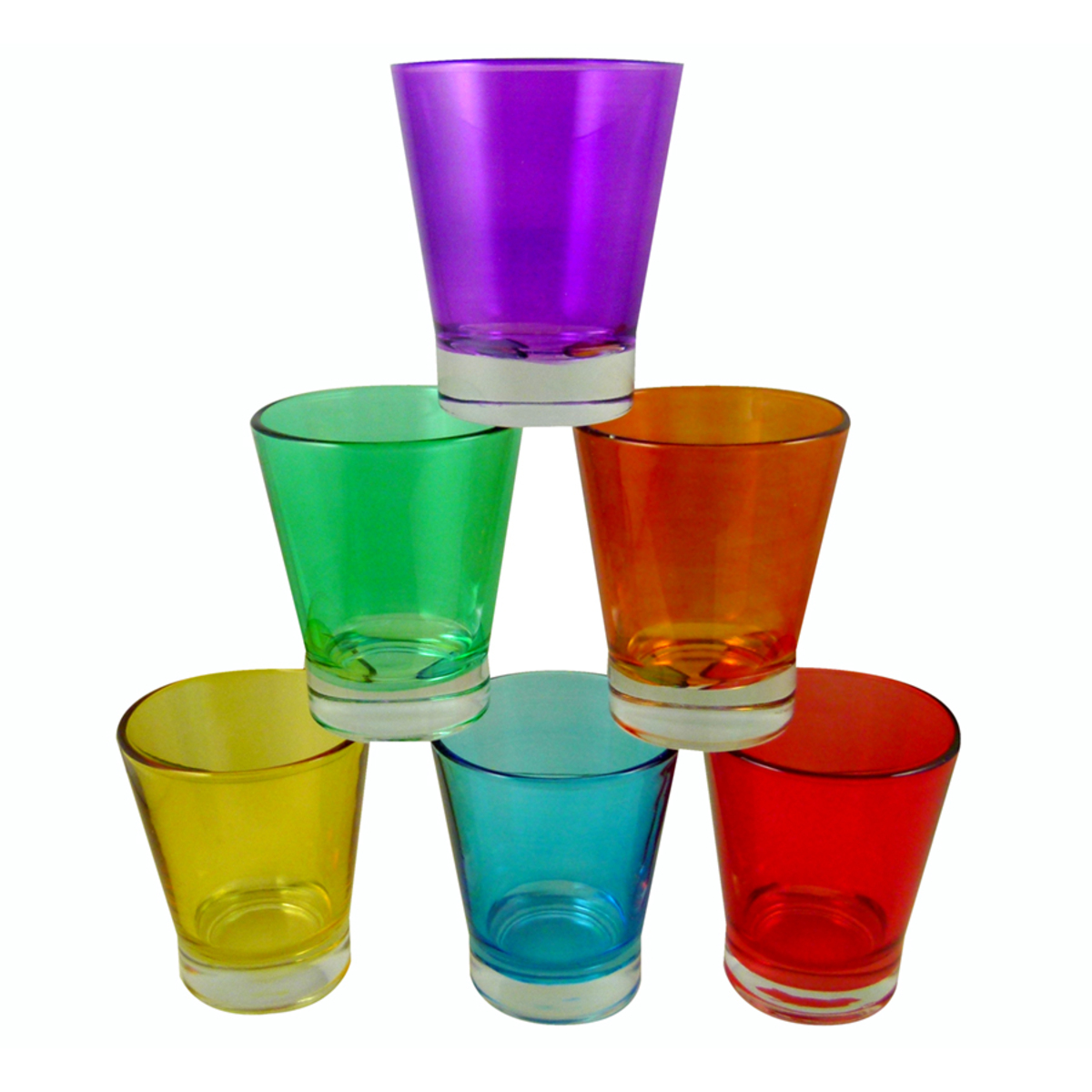 Set de 6 verres à café multicolores