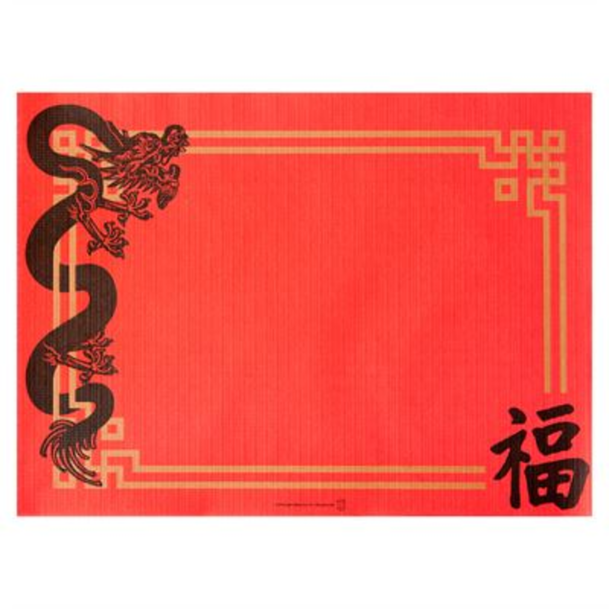 Set de table Chine 31x43 cm rouge x 2000 Garcia de Pou - 122.30