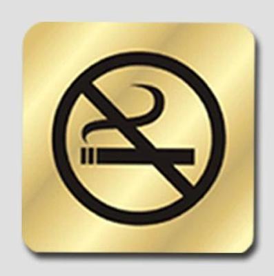 Signalétique Laiton - Non fumeur laiton 