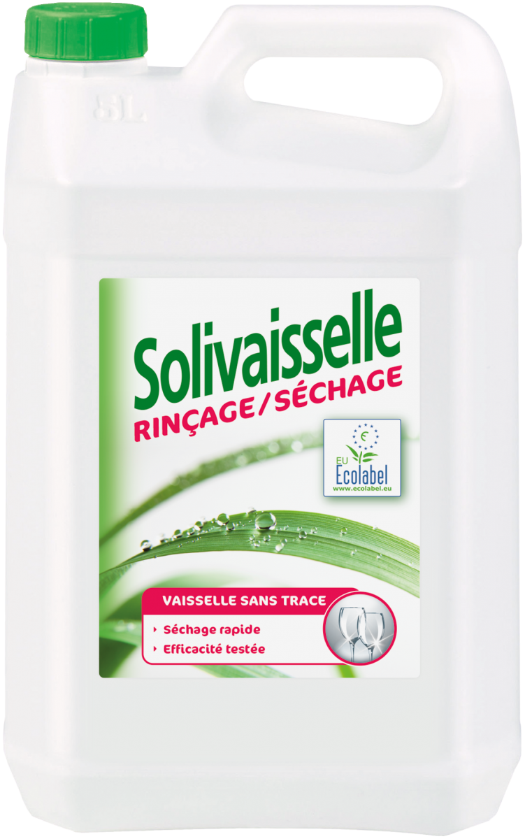 Solivaisselle liquide de rinçage séchage Ecolabel 5 L