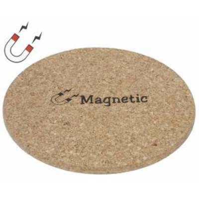 Sous-plat magnétique en liège , matériau granulé de liège naturel, Ø 19,5 cm, Contacto
