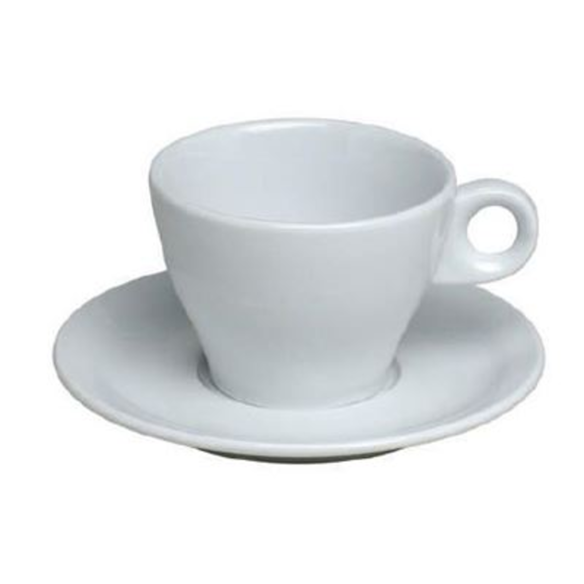Sous-tasses à  thé porcelaine Fluto blanc 16 cl x 6 Pillivuyt
