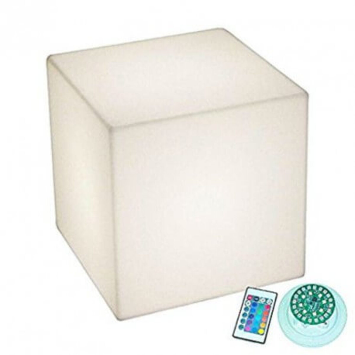 Table basse lumineuse sans fil Cubo LED