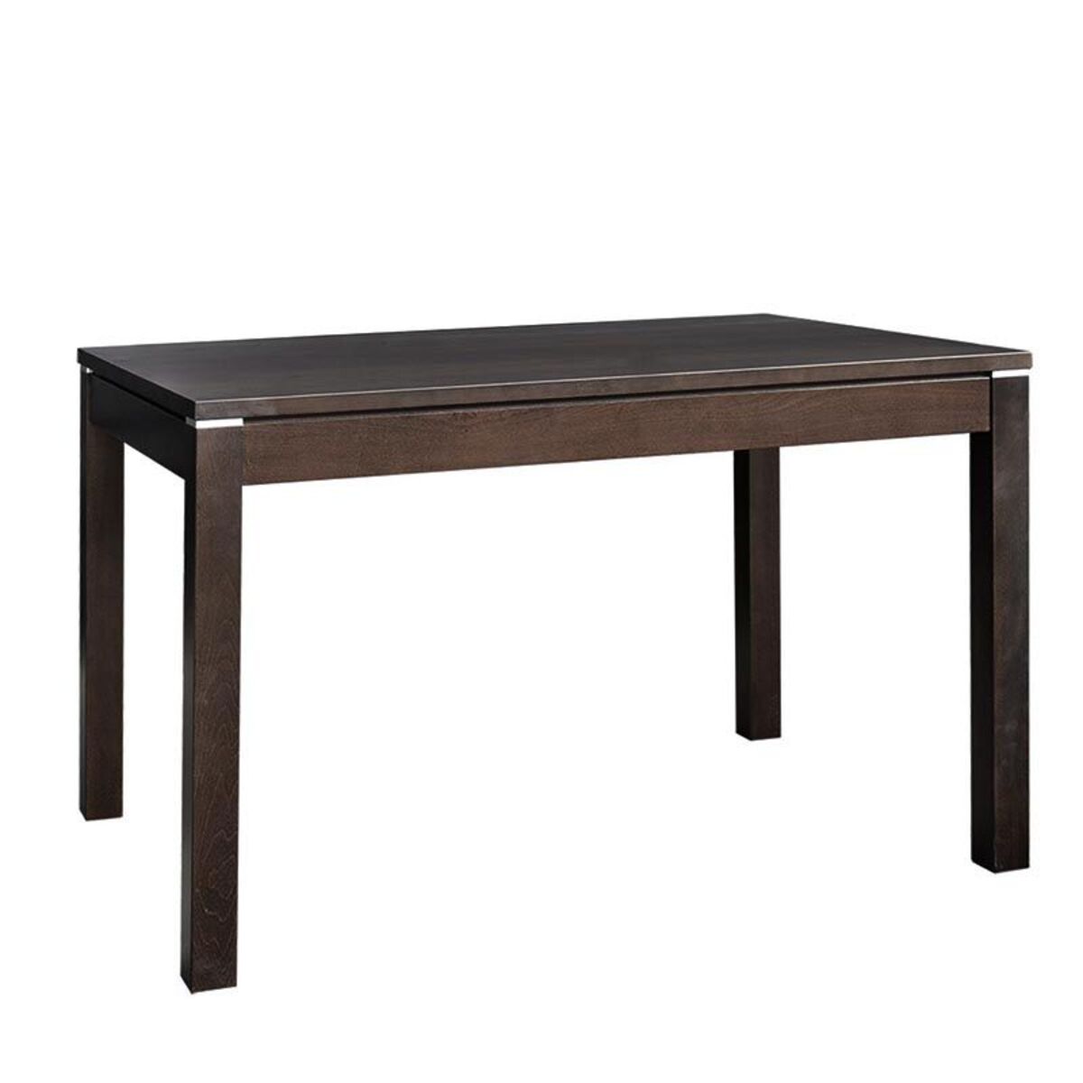 Table rectangulaire lennig 80x120 cm en bois teinté wengé