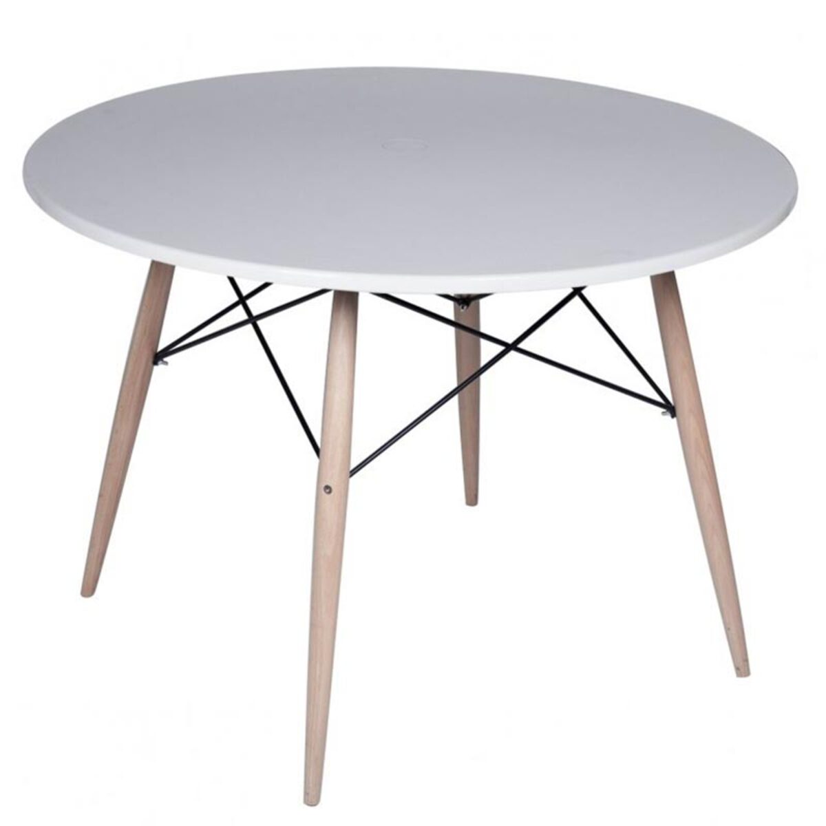 Table ronde molva ø 100 cm en abs coloris blanc