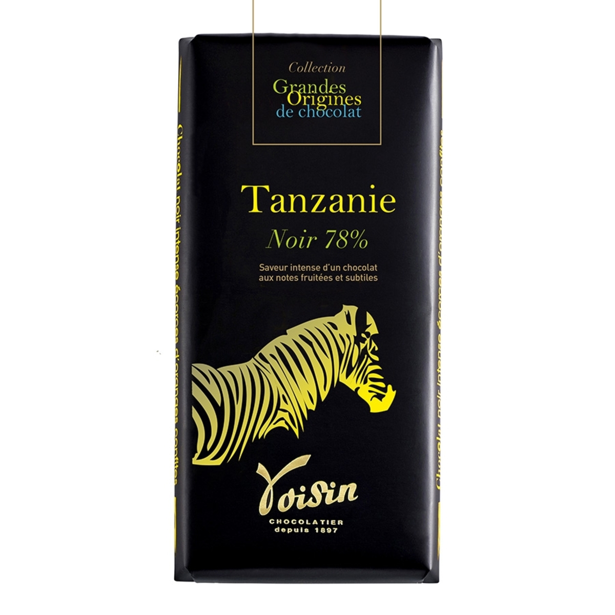 Tablette chocolat grand cru Tanzanie Voisin 100g