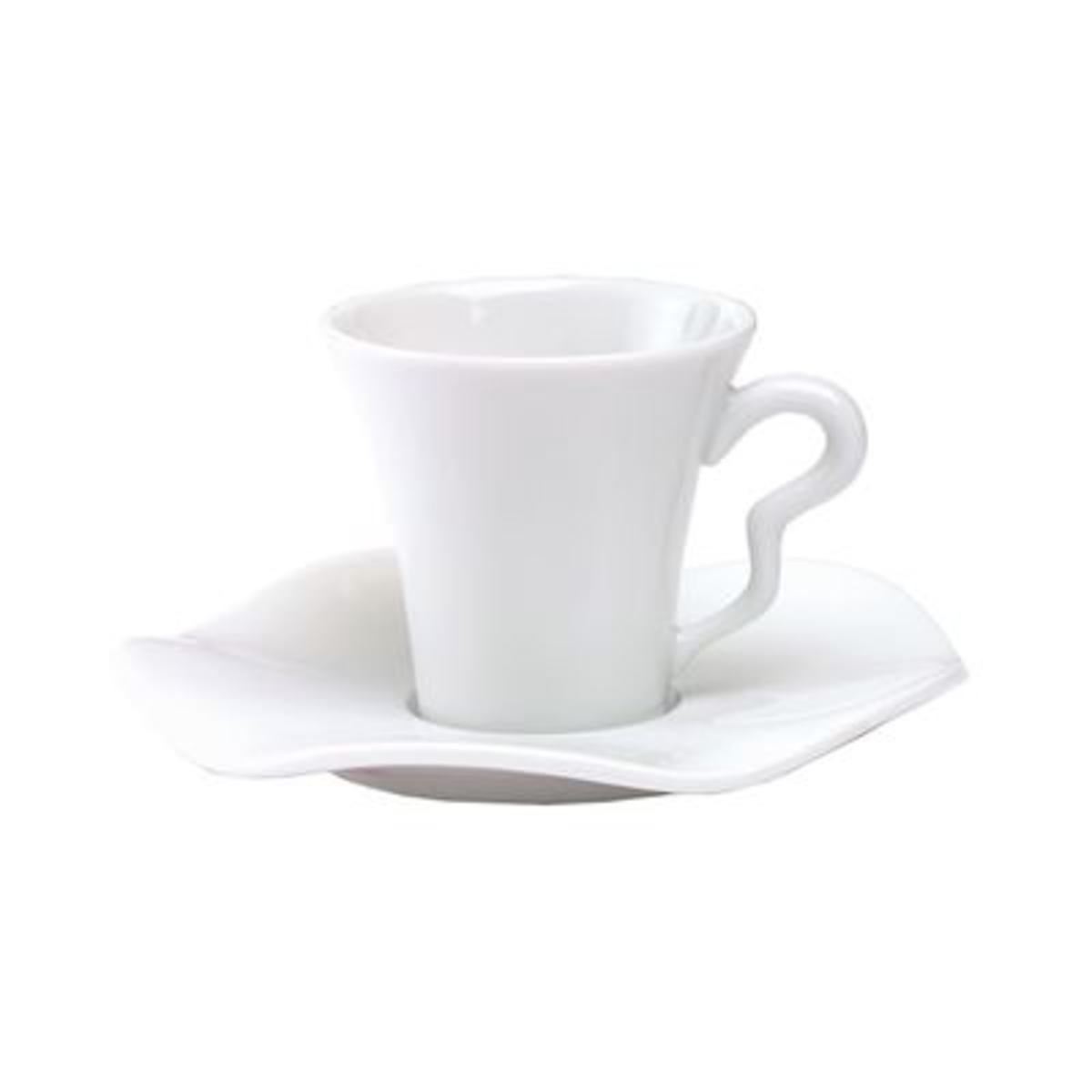 Tasse à  café et sous tasse porcelaine Gala blanc 11 cl Medard de Nobla