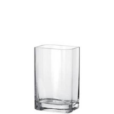 Vase rectangulaire en verre, série Lucca, 10,5 cm x 15 cm x 25 cm, verre, Leonardo Proline