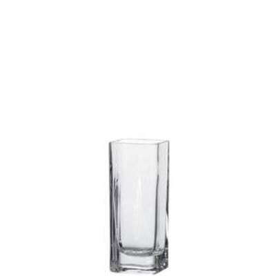 Vase rectangulaire en verre, série Lucca, 6 cm x 7,5 cm x 20 cm, verre, Leonardo Proline
