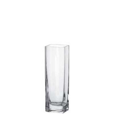 Vase rectangulaire en verre, série Lucca, 6 cm x 7,5 cm x 25 cm, verre, Leonardo Proline